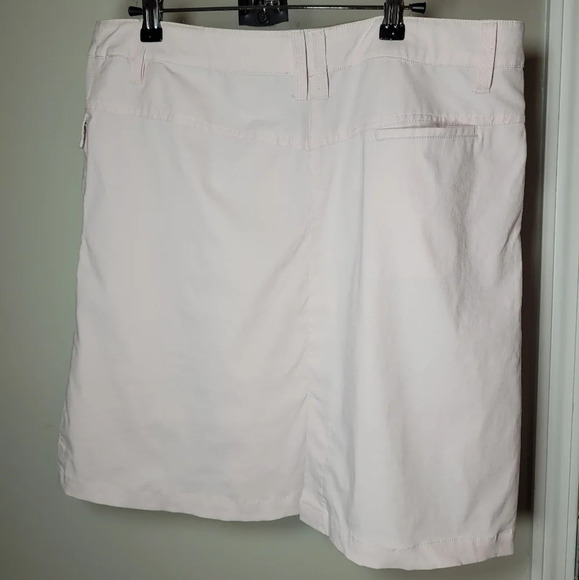 Athleta Pink Nylon Athletic Knee Length Skirt sz 12 - Picture 3 of 11